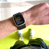 ZRDESIGN Ultra Wide Nylon Watch Band Compatible with Apple Watch 38mm/40mm/41mm 42mm/44mm/45mm/49mm, Adjustable Sport Loop For iWatch Series 8 7 6 5 4 3 2 1 SE--Black