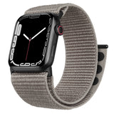 ZRDESIGN Ultra Wide Nylon Watch Band Compatible with Apple Watch 42mm 44mm 45mm 49mm, Adjustable Sport Loop For iWatch Series 8 7 6 5 4 3 2 1 SE--Grey