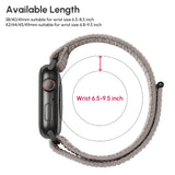 ZRDESIGN Ultra Wide Nylon Watch Band Compatible with Apple Watch 42mm 44mm 45mm 49mm, Adjustable Sport Loop For iWatch Series 8 7 6 5 4 3 2 1 SE--Grey
