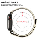 ZRDESIGN Wide Trail Loop Apple Watch Band, Nylon Apple Watch Adjustable Sport Loop Compatible with Apple Watch Strap 49mm 45mm 44mm 42mm for iWatch Series Ultra/8/7/6/5/4/3/2/6/SE  Blue/Gray