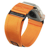 ZRDESIGN Wide Nylon Band Compatible with Apple Watch Band 49mm 45mm 44mm 42mm for Men Women, Rugged Breathable Sport Loop for iWatch Ultra Series 8/7/6/5/4/3/2/1/SE Orange