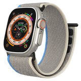 ZRDESIGN Wide Trail Loop Apple Watch Band, Nylon Apple Watch Adjustable Sport Loop Compatible with Apple Watch Strap 49mm 45mm 44mm 42mm for iWatch Series Ultra/8/7/6/5/4/3/2/6/SE  Blue/Gray
