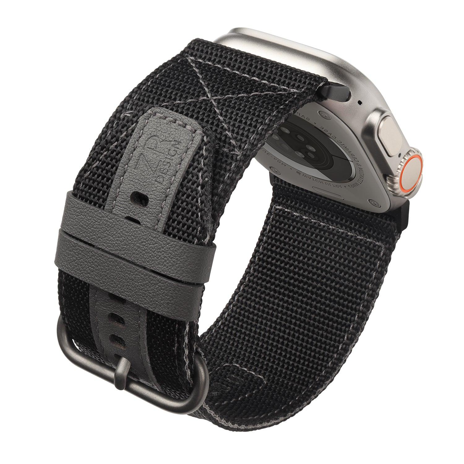 Designer Apple watch band iwatch strap series 1 2 3 4 5 6 7 8 SE ULTRA V L  BLACK