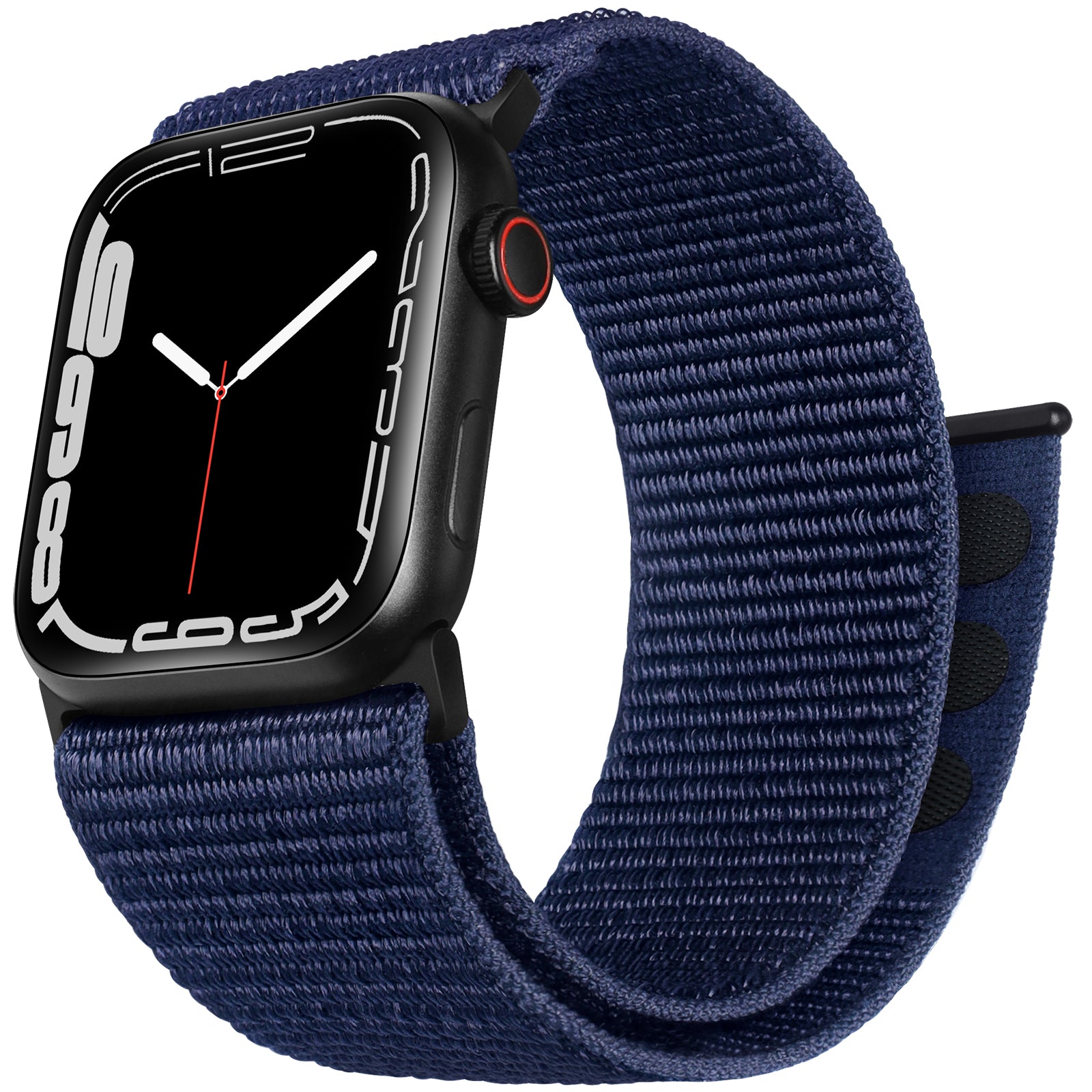 ZRDESIGN Ultra Wide Blue Nylon Watch Band Compatible with Apple 