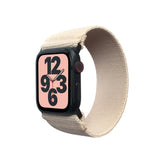 ZRDESIGN Wide Elastic Compatible/Replacement Band for Apple Watch 38mm 40mm 41mm Stretchy watch Strap for iwatch series 7 6 5 4 3 2 1 ---BEIGE