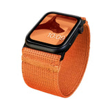 ZRDESIGN Wide Elastic Compatible/Replacement Band for Apple Watch 42mm 44mm 45mm Stretchy watch Strap for iwatch series 7 6 5 4 3 2 1 ---REDDISH BROWN
