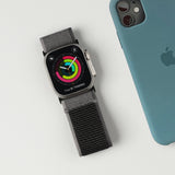 ZRDESIGN Wide Trail Loop Apple Watch Band, Nylon Apple Watch Adjustable Sport Loop Compatible with Apple Watch Strap 49mm 45mm 44mm 42mm for iWatch Series Ultra/8/7/6/5/4/3/2/6/SE  Deep grey
